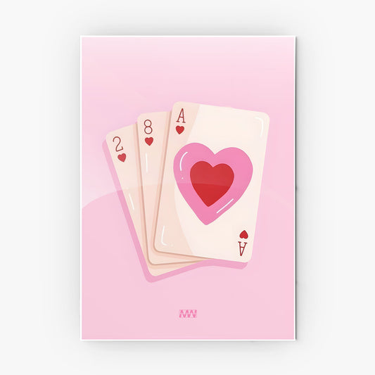 Love Cards Aesthetic metal poster