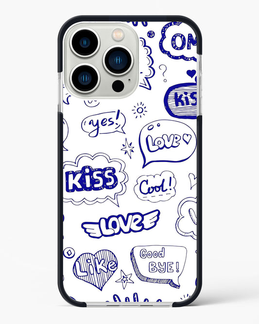 Love Doodle Charm Impact Drop Protection Case