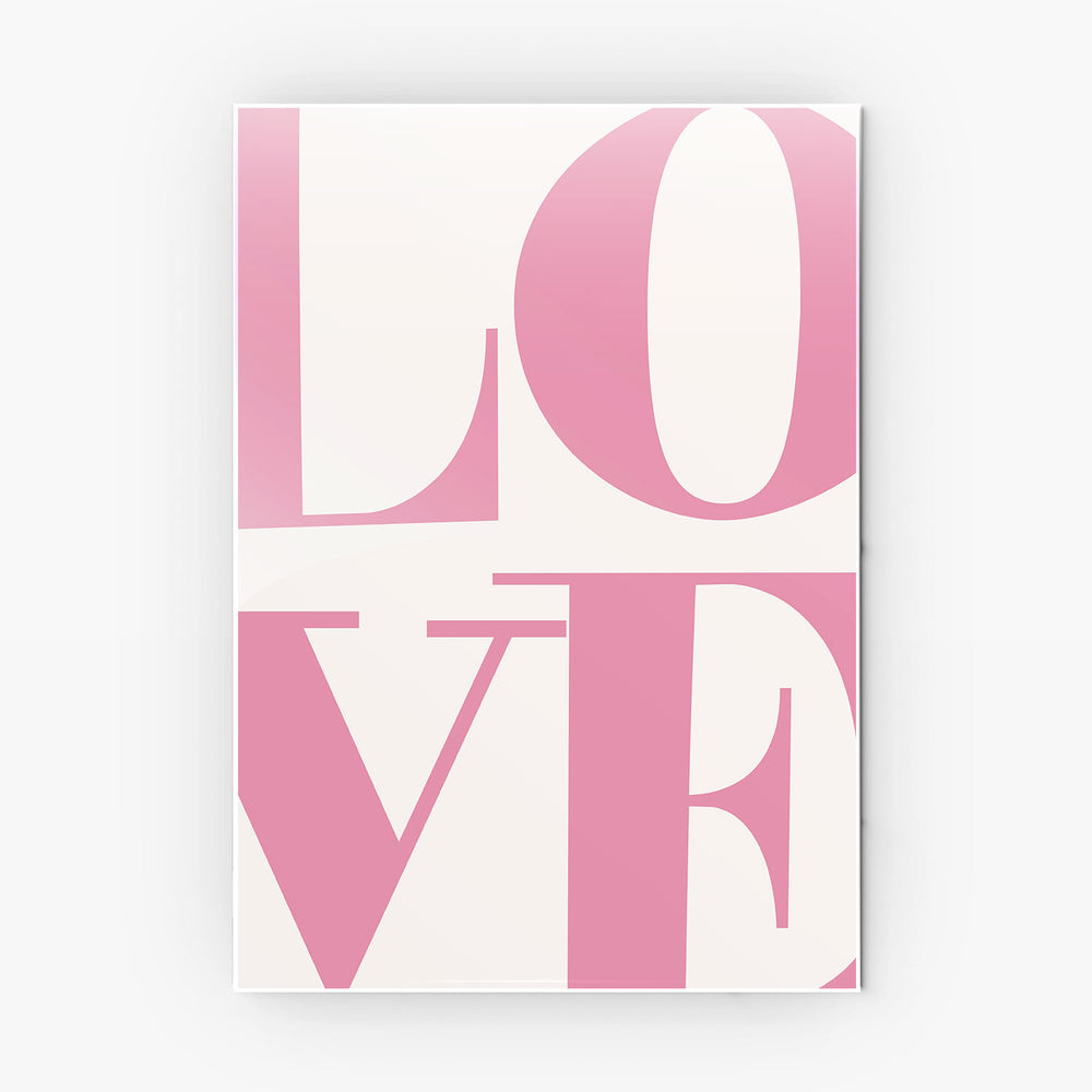 Love metal poster