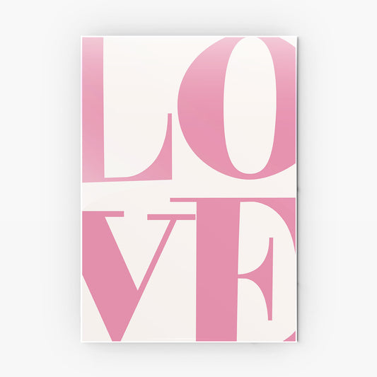 Love metal poster