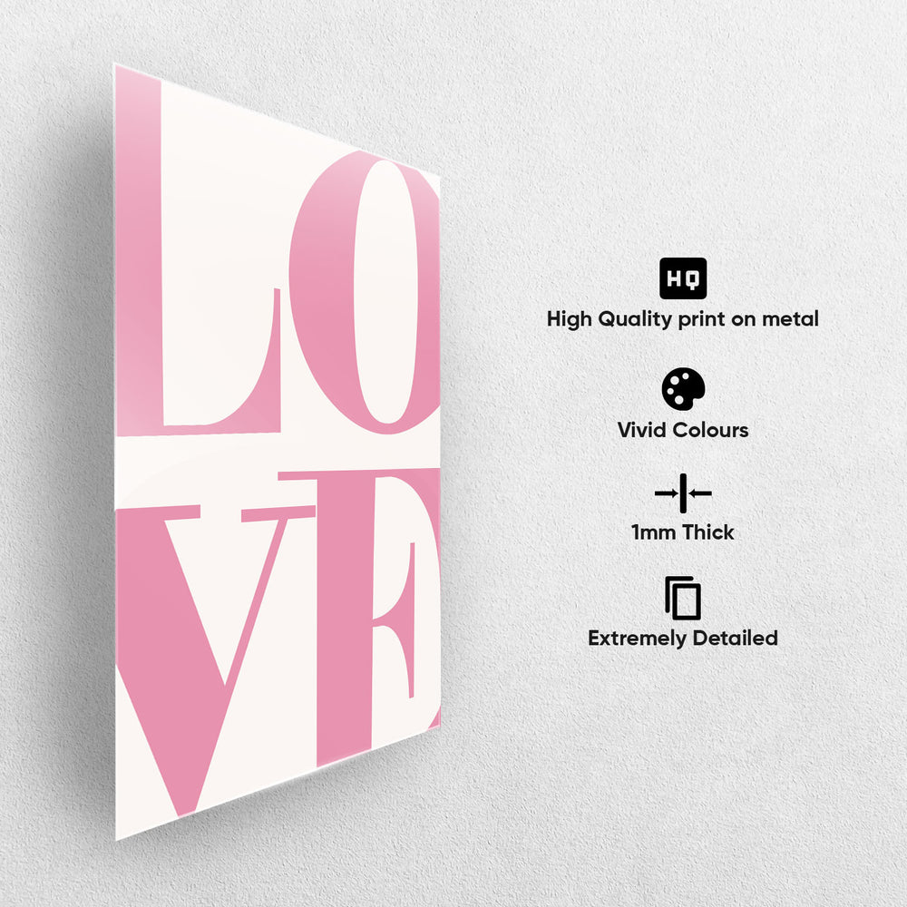 Love Minimal Metal-Poster