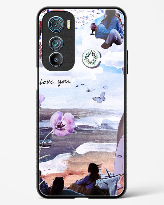 Lovely Beach Day Glass Phone Case-Motorola Edge 30