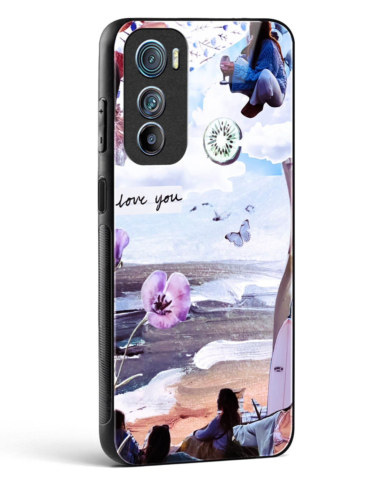 Lovely Beach Day Glass Phone Case-Motorola Edge 30