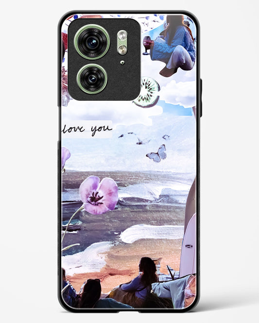 Lovely Beach Day Glass Phone Case-Motorola Edge 40