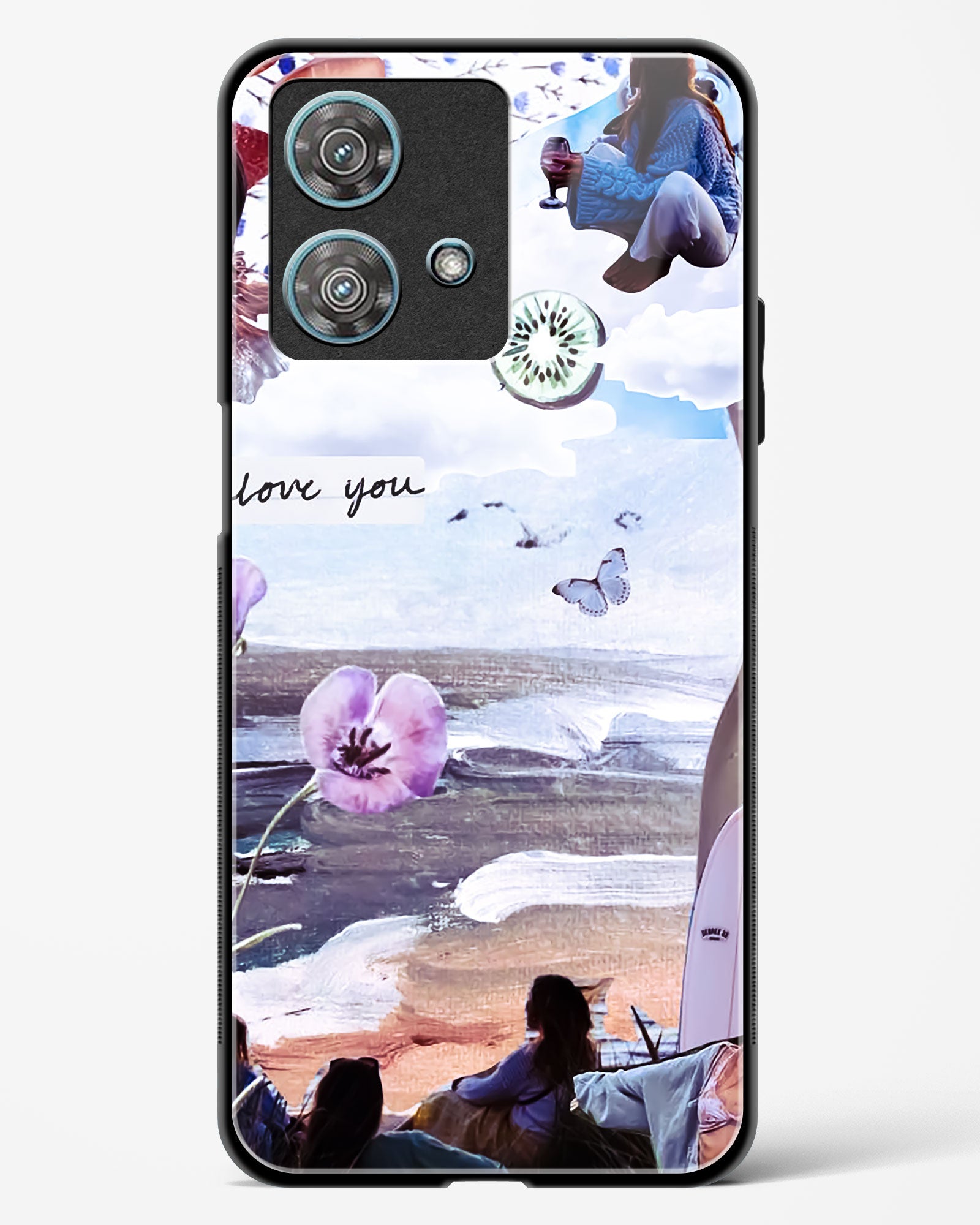 Lovely Beach Day Glass Phone Case-Motorola Edge 40 Neo