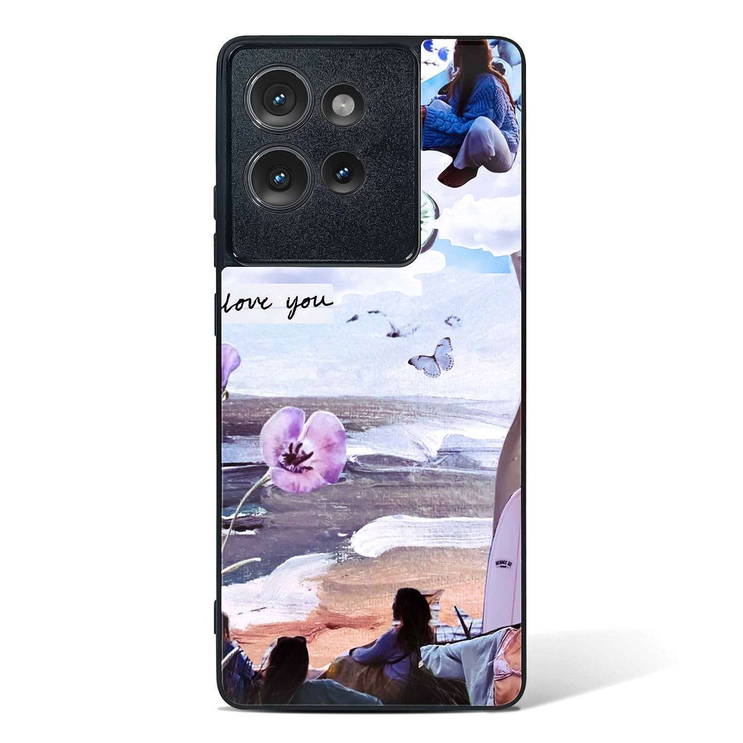 Lovely Beach Day Glass Phone Case-Motorola Edge 50