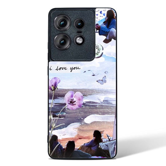 Lovely Beach Day Glass Phone Case-Motorola Edge 50 Pro