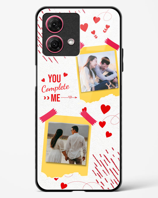 Lovers Custom Photos Glass Phone Case-Moto G84 5G