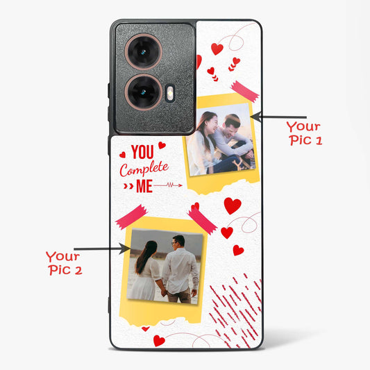 Lovers Custom Photos Glass Phone Case-Moto G85 5G