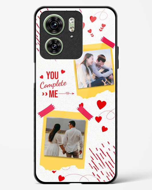 Lovers Custom Photos Glass Phone Case-Motorola Edge 40