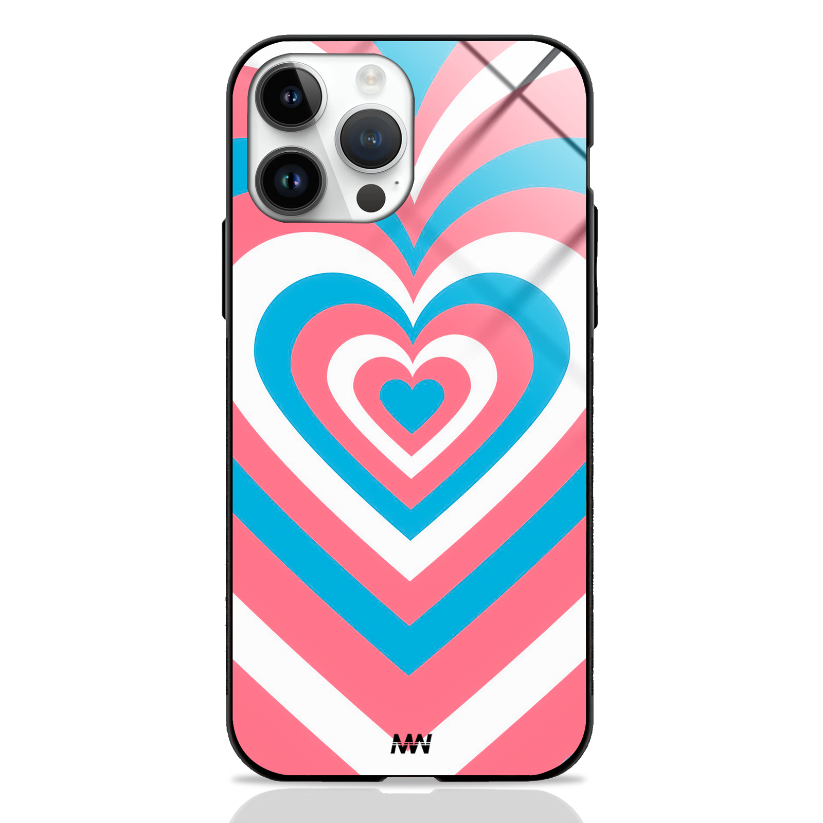 Lovestruck Spiral Colorful GLASS CASE -  - MW Stuffs - 
