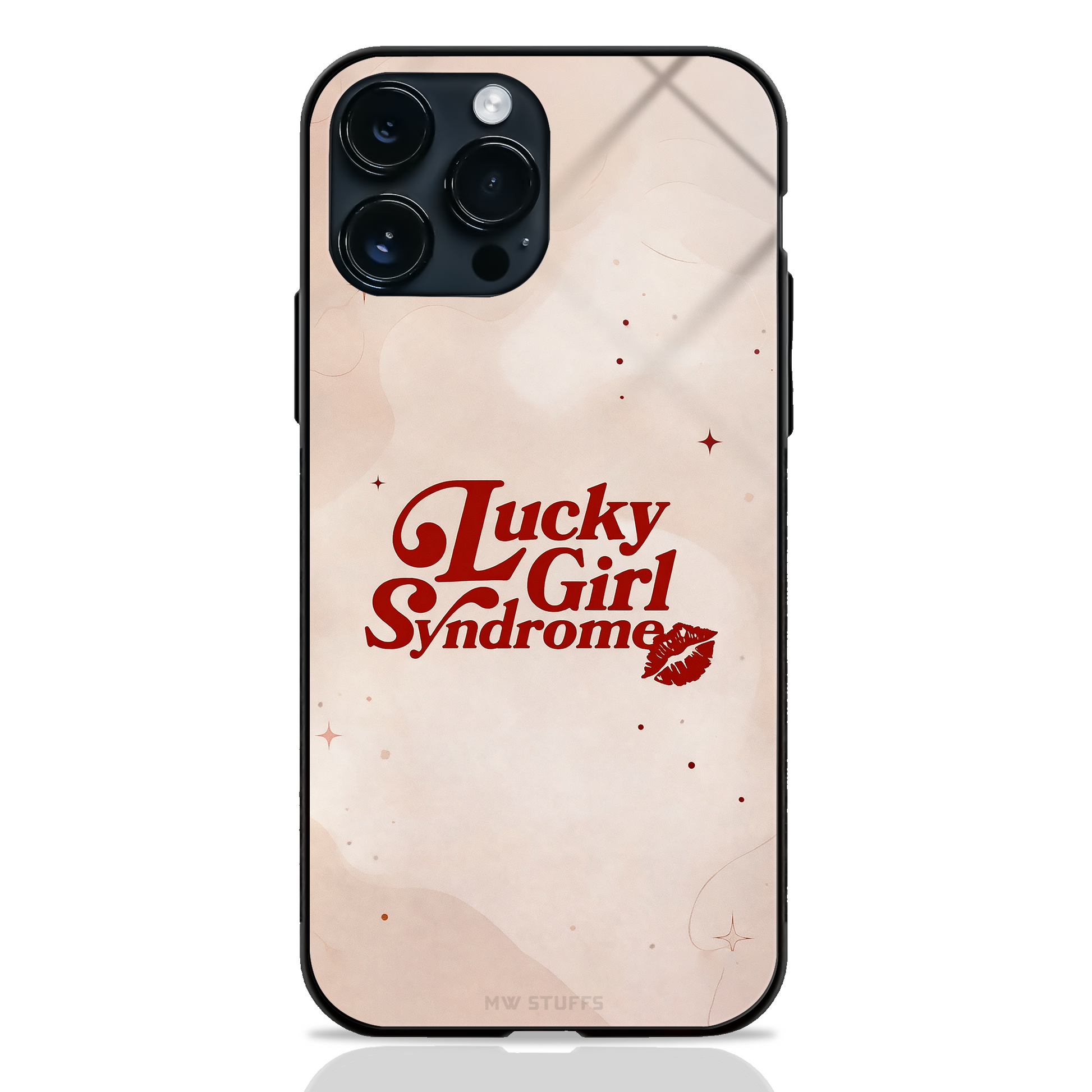 Lucky Girl Syndrome glass phone case