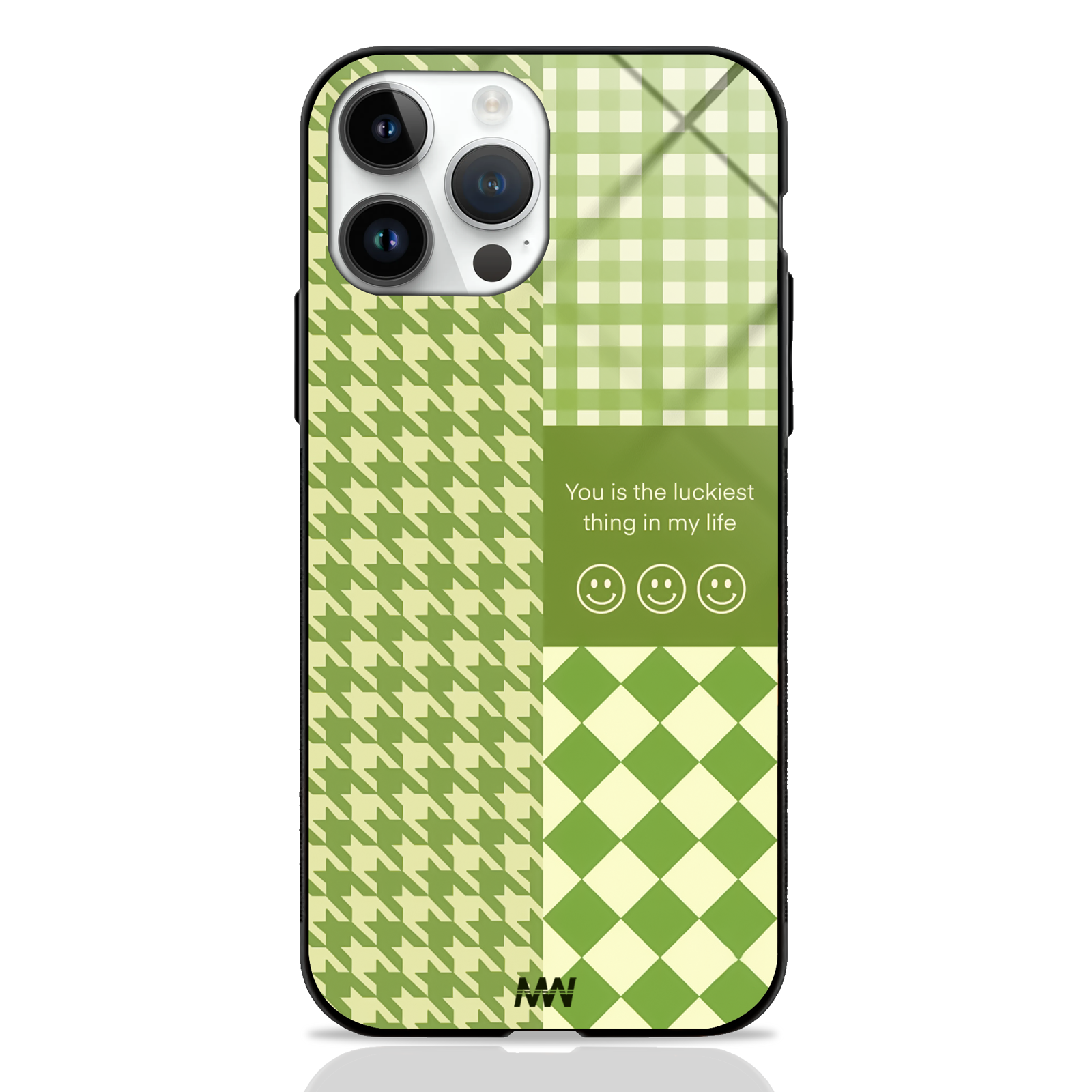 Lucky Charm Lovable Quote Premium Glass Case -  - MW Stuffs - 