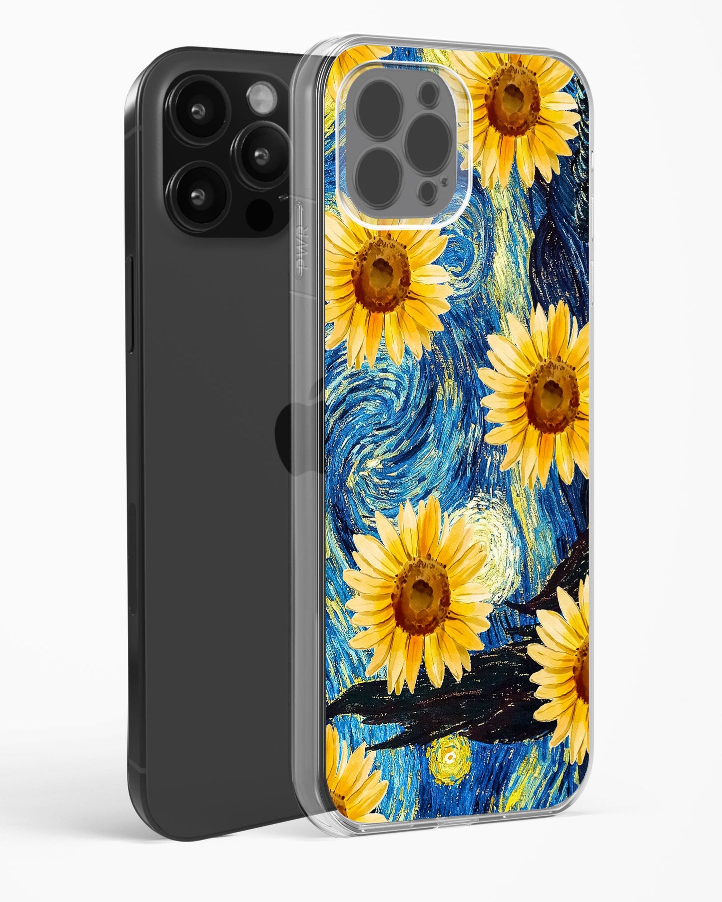 Luminous Sunflower Art Clear Silicone Case
