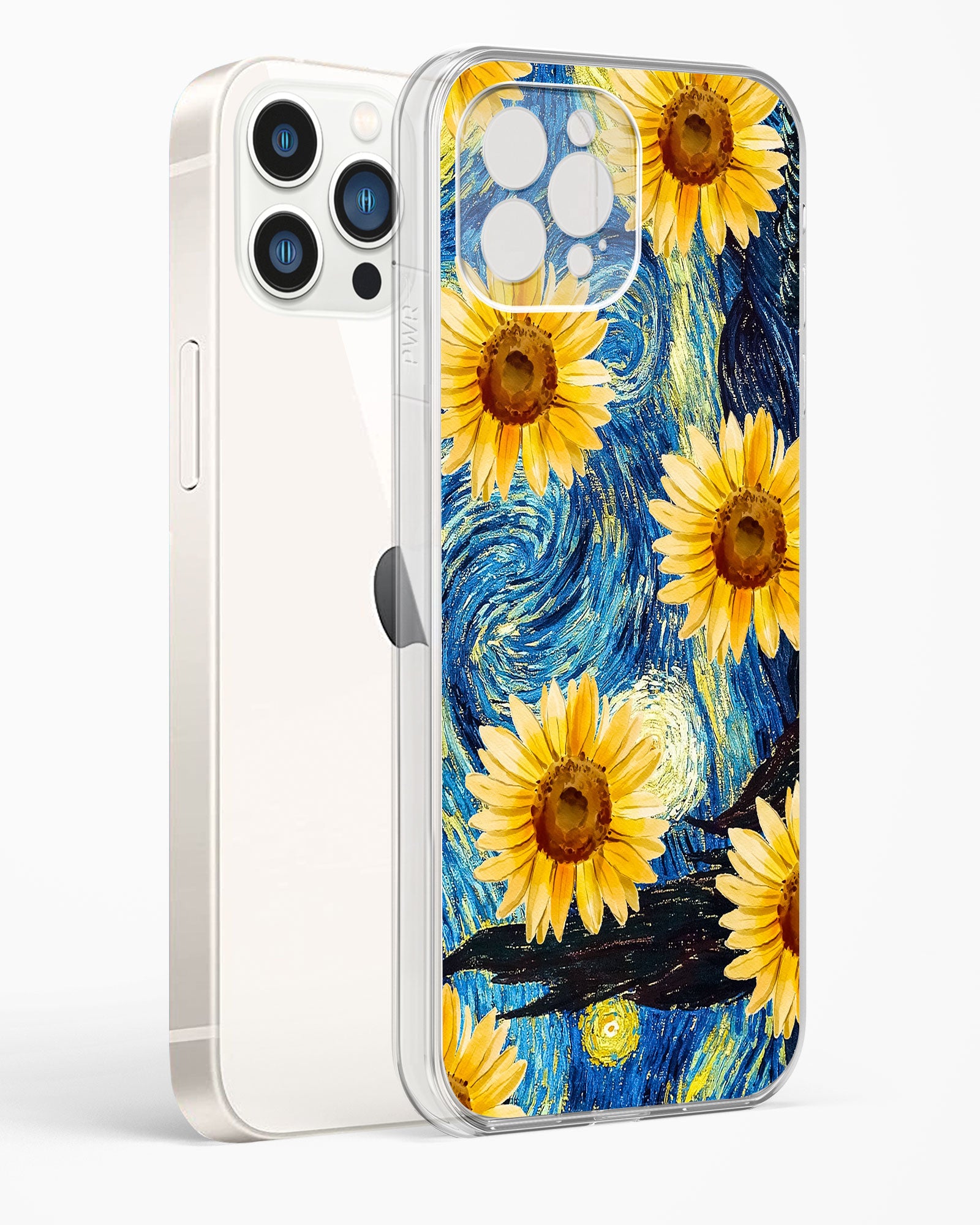 Luminous Sunflower Art Clear Silicone Case