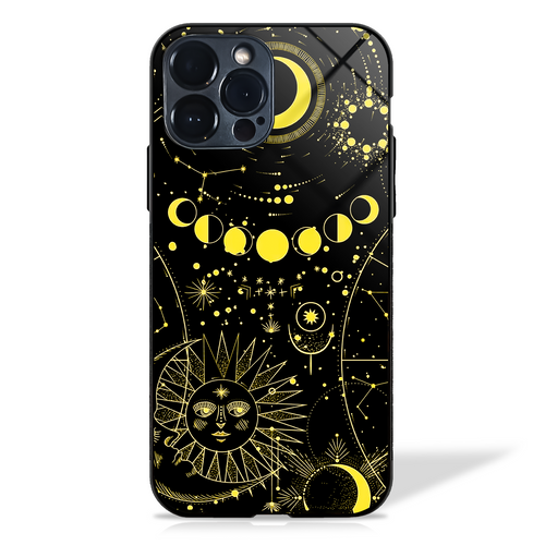 Lunar Radiance Horoscope glass phone case