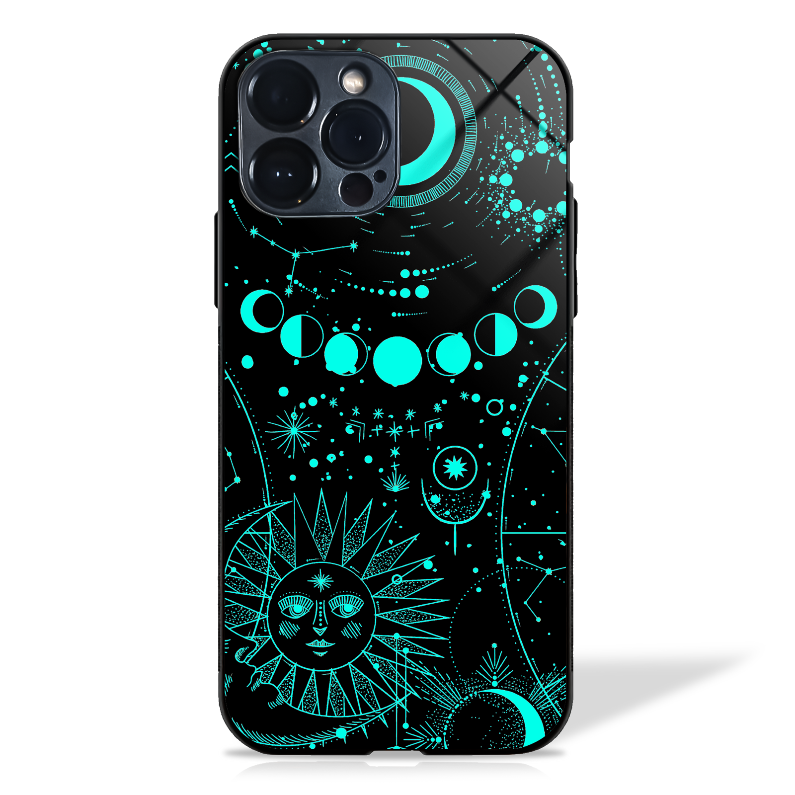 Lunar Radiance Horoscope Glass Case (5 Color Variant) -  - MW Stuffs - 