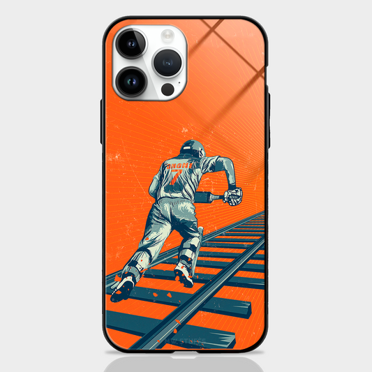MS Dhoni Graffiti Glass Case -  - MW Stuffs - 