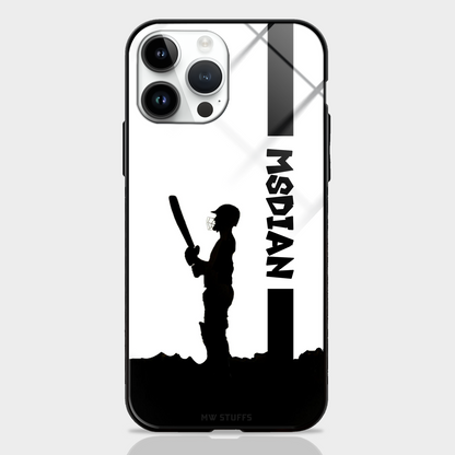 MS Dhoni Shadow Art Glass Case -  - MW Stuffs - 