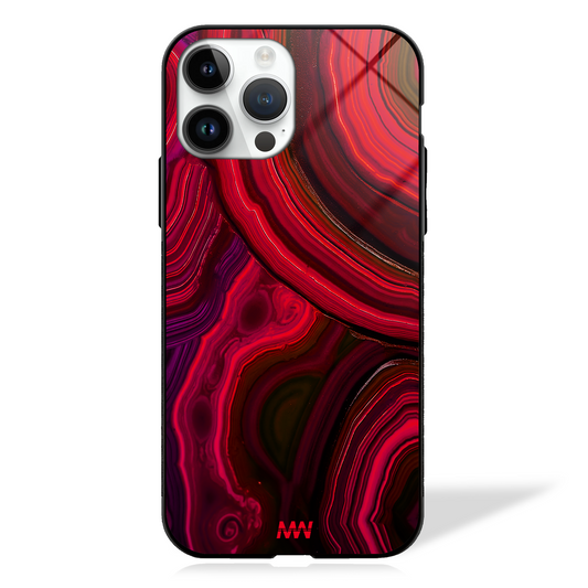 Terra Swirl Marble Design Glass Case