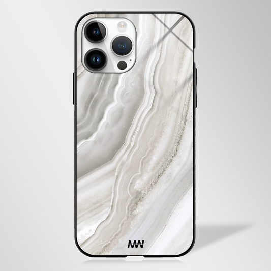 Clouded Quartz Marble Glass Case