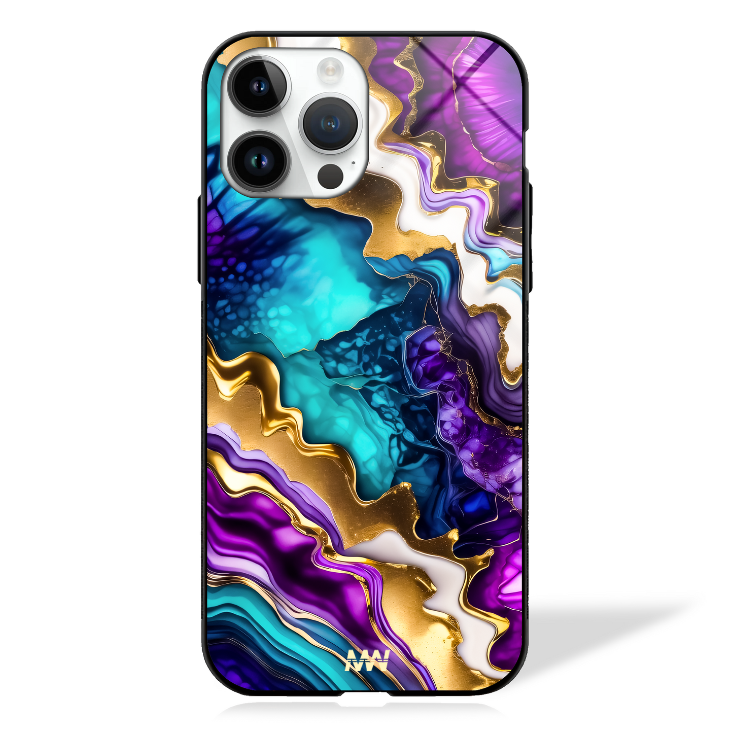 Mystic Flow Marble Glass Case