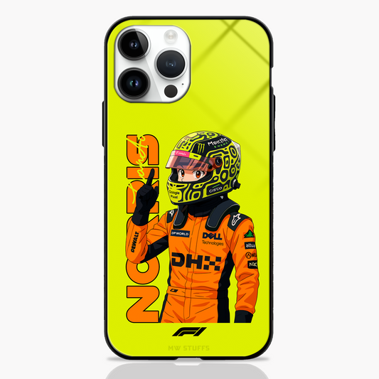 Neon Drift Lando Norris Signature Pose Glass Case