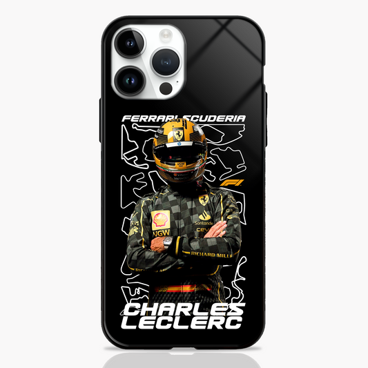Red Reign Leclerc Circuit Map Glass Case