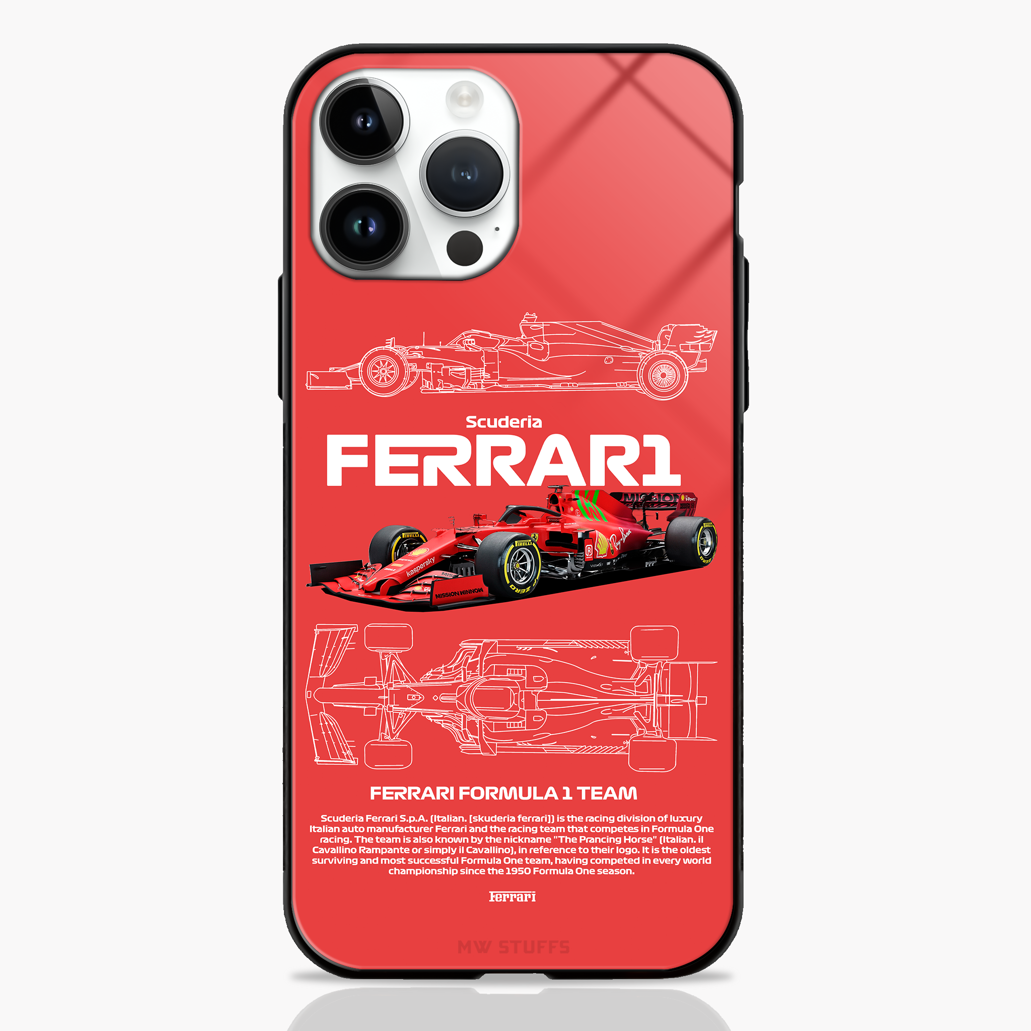 Redline Heritage F1 Ferrari Edition Glass Case – MW Stuffs