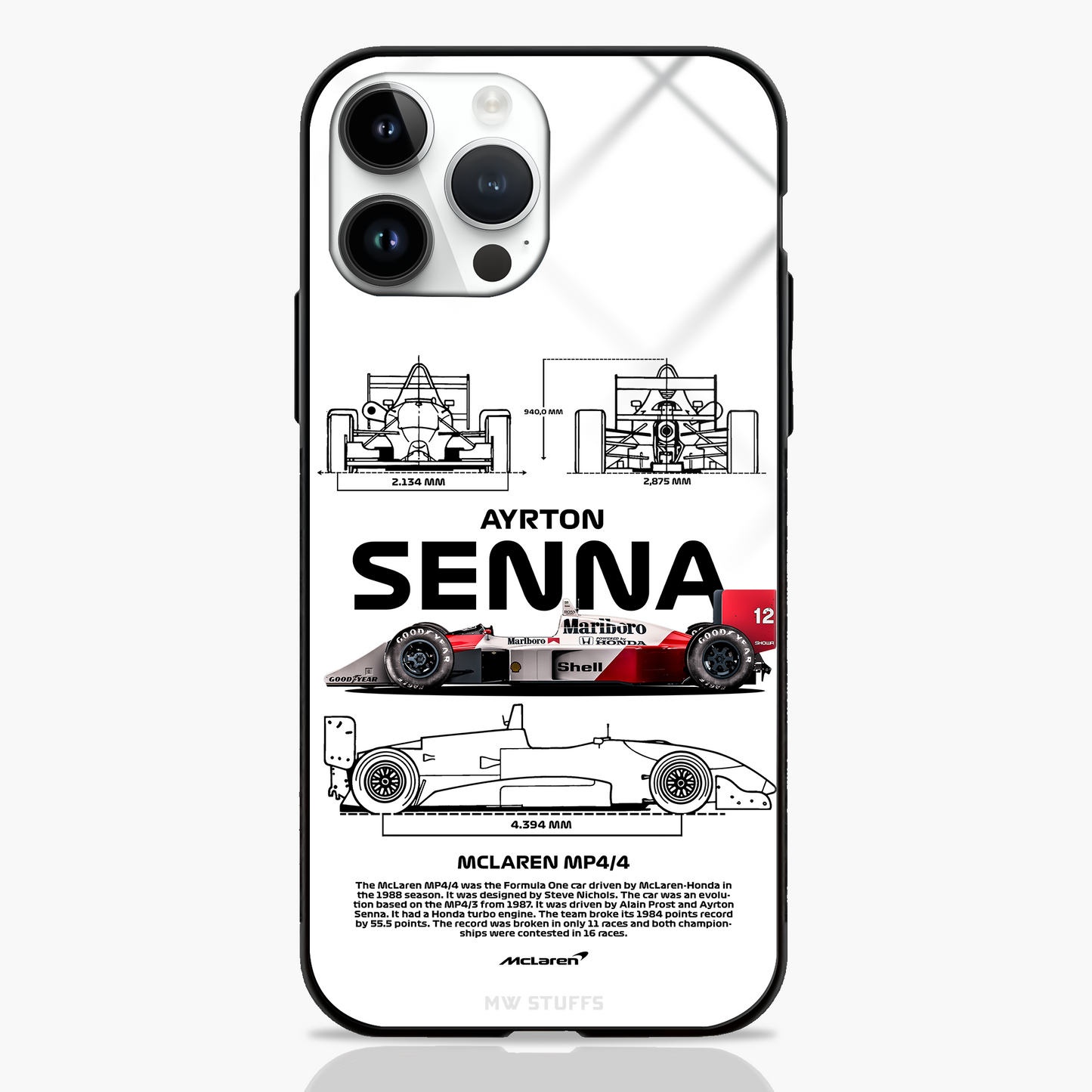 Grid Mastery Senna No.12 Edition Glass Case