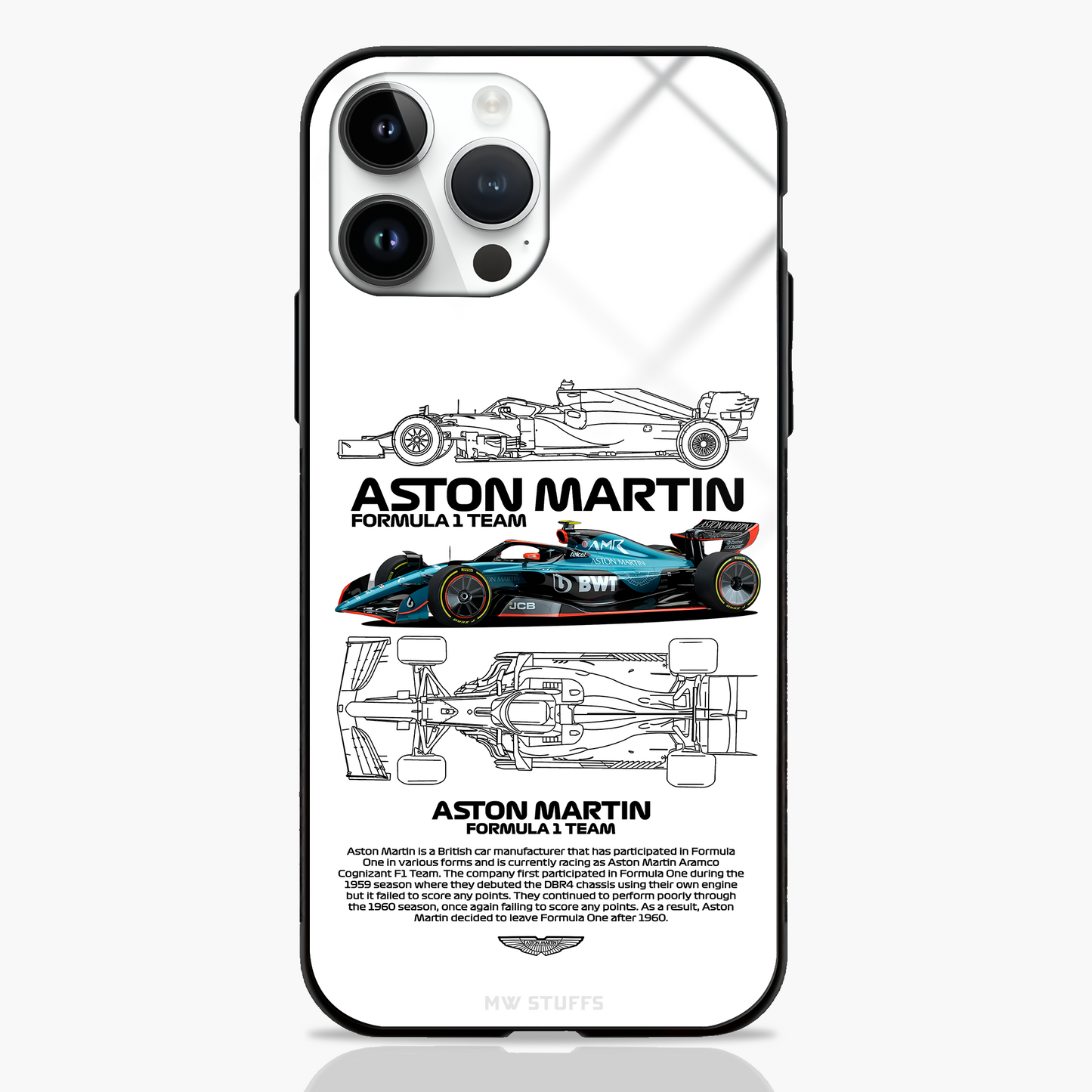 British Precision Aston Martin Formula Glass Case
