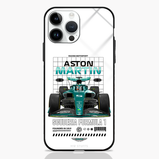 Winged Legacy Aston Martin Formula Series Glass Case