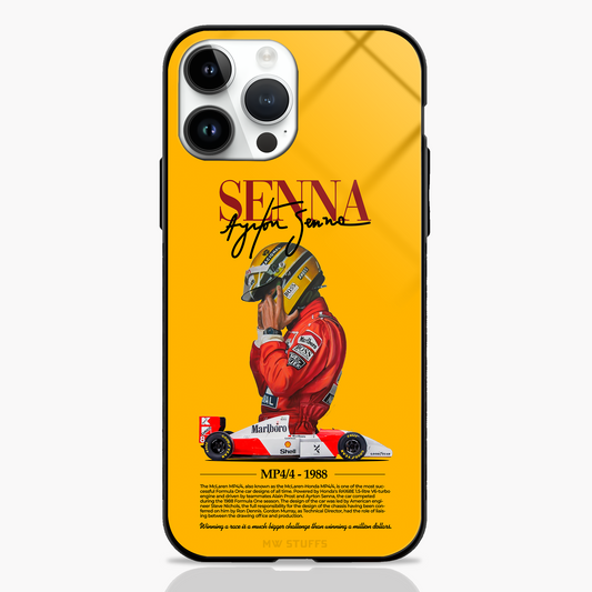 Yellow Legend McLaren x Senna Glass Case