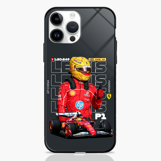 British Blaze Ferrari Finish Line Glass Case