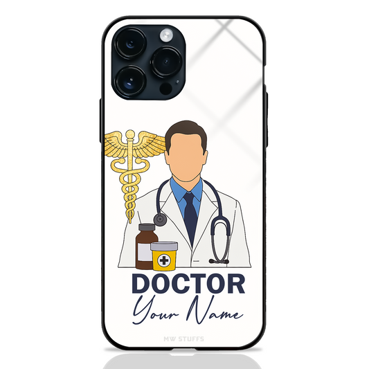 Personalized Doctor Theme Glass Case (MALE/FEMALE)