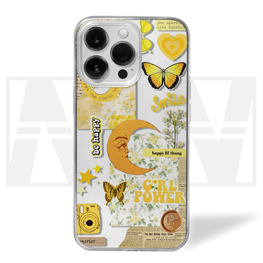 Sunlit Joy Collage Clear Silicone Case
