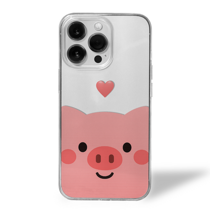 Kawaii Cartoons Clear Silicone Case