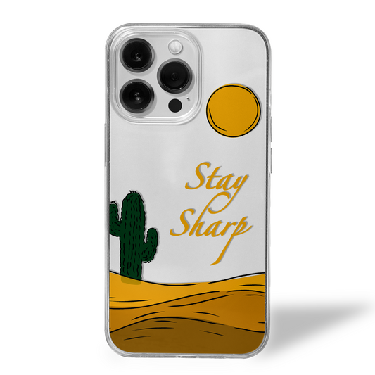 Stay Sharp in the Sun Clear Silicone Case