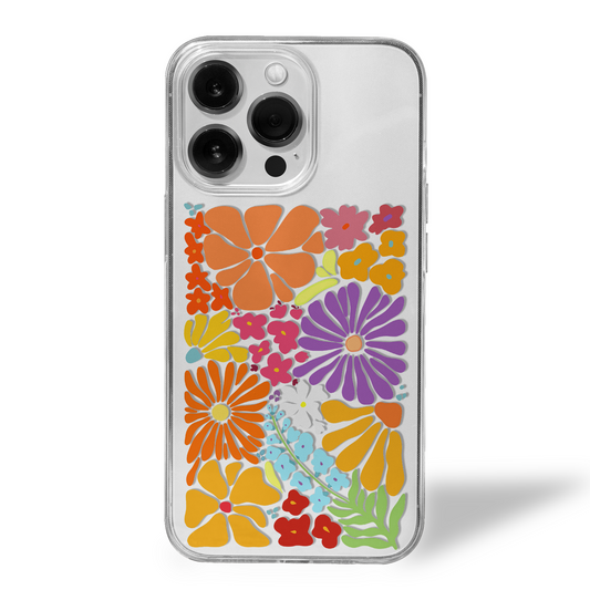Garden Confetti Clear Silicone Case