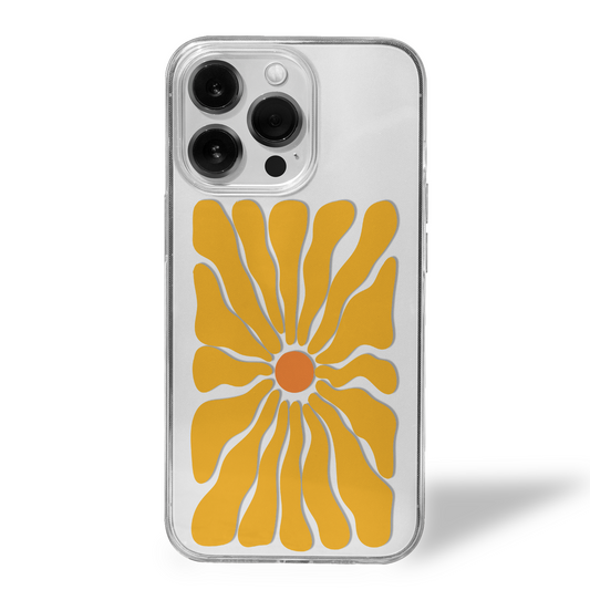 Golden Daisy Gaze Clear Silicone Case