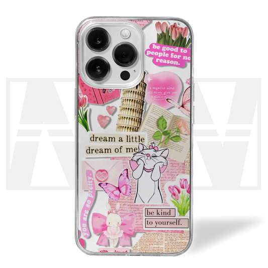Positivity Collage Clear Silicone Case