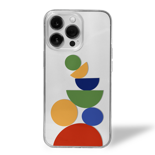 Mod Mosaic Retro Hue Edition Clear Silicone Case