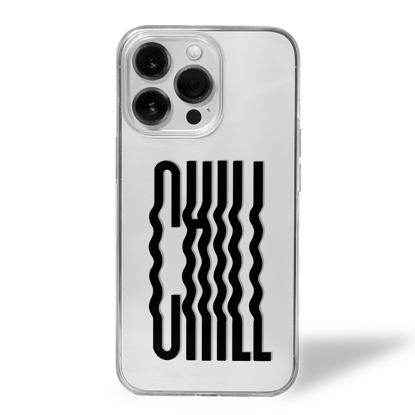 CHILL Twice Over Bold Vibe Clear Silicone Case