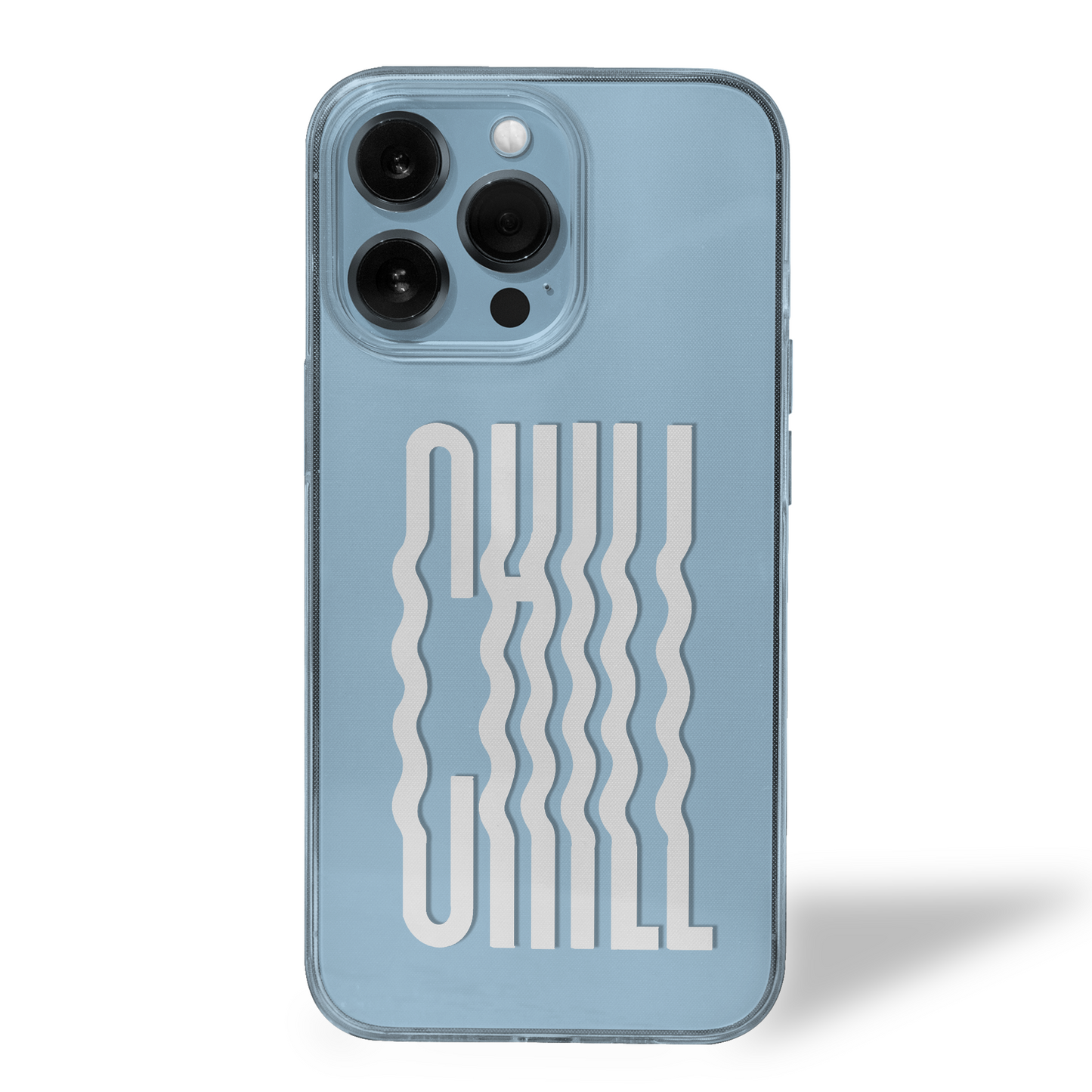 CHILL Twice Over Bold Vibe Clear Silicone Case