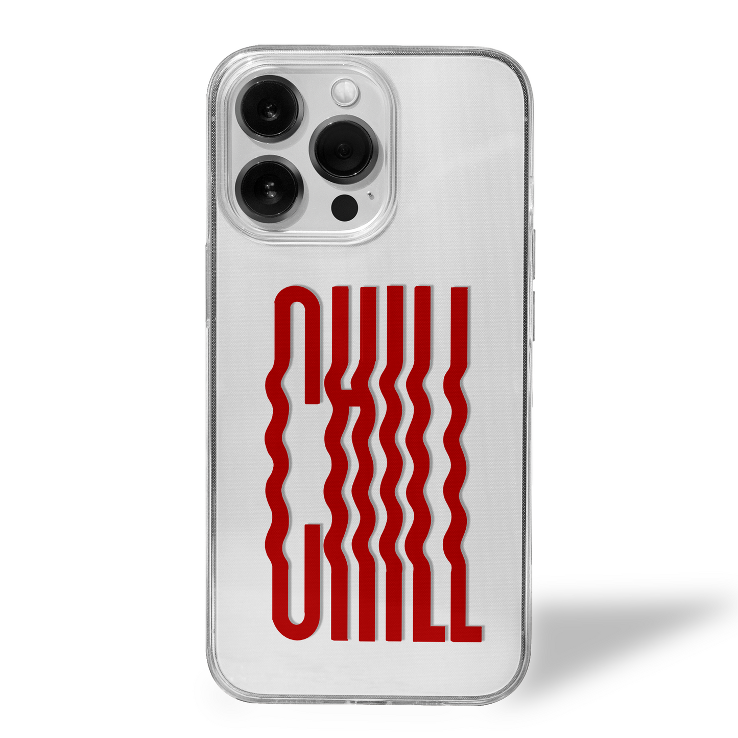 CHILL Twice Over Bold Vibe Clear Silicone Case