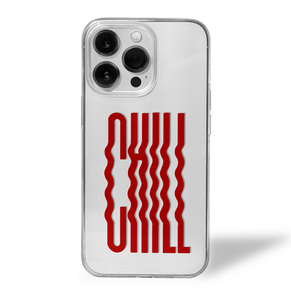 CHILL Twice Over Bold Vibe Clear Silicone Case