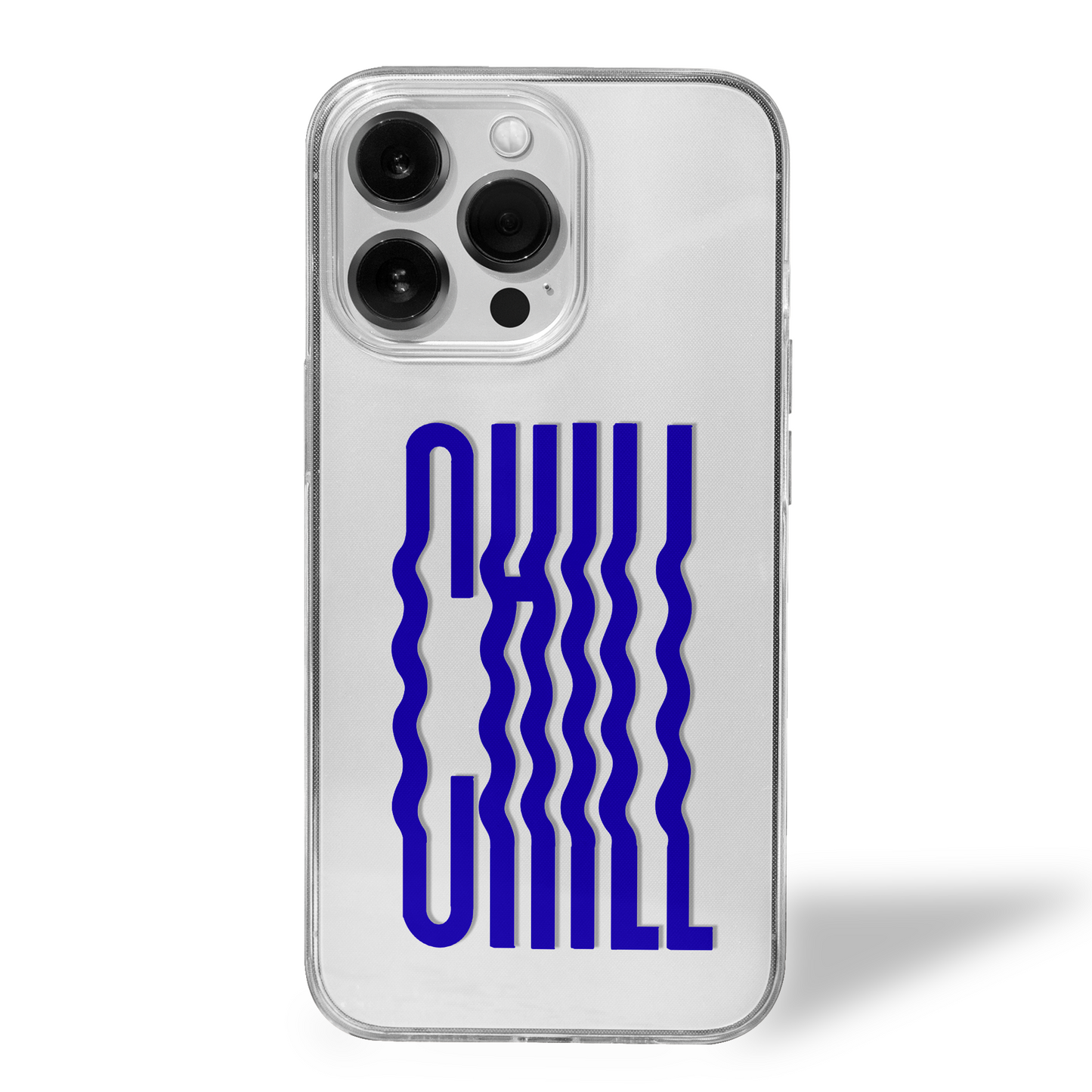 CHILL Twice Over Bold Vibe Clear Silicone Case