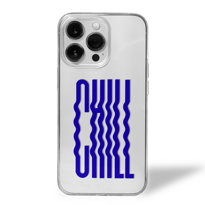 CHILL Twice Over Bold Vibe Clear Silicone Case