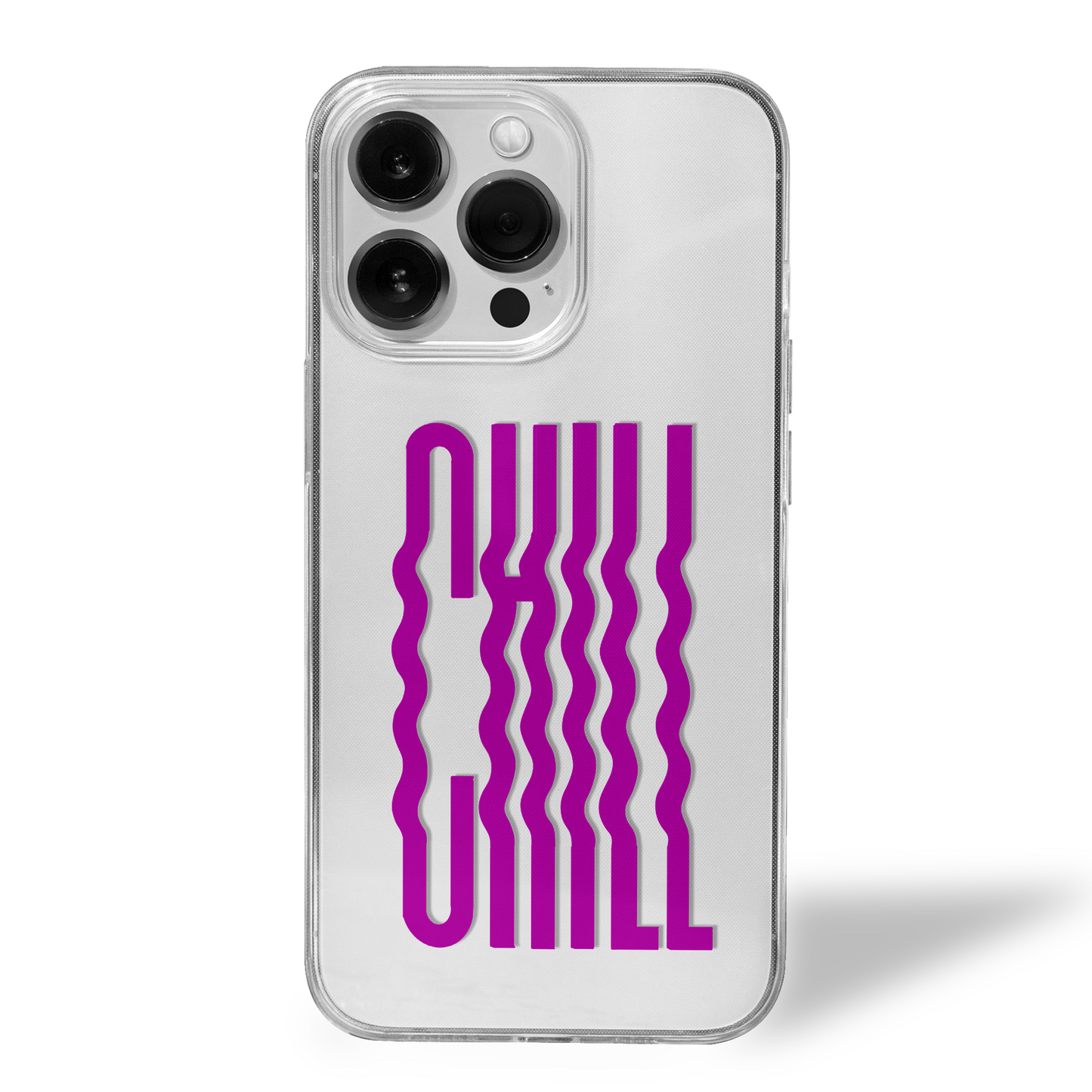 CHILL Twice Over Bold Vibe Clear Silicone Case