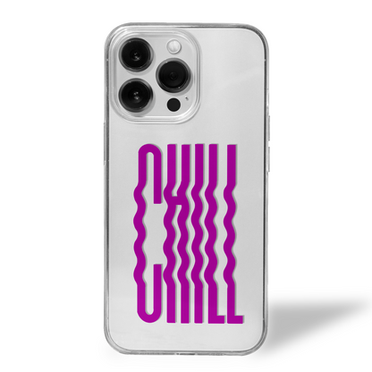 CHILL Twice Over Bold Vibe Clear Silicone Case